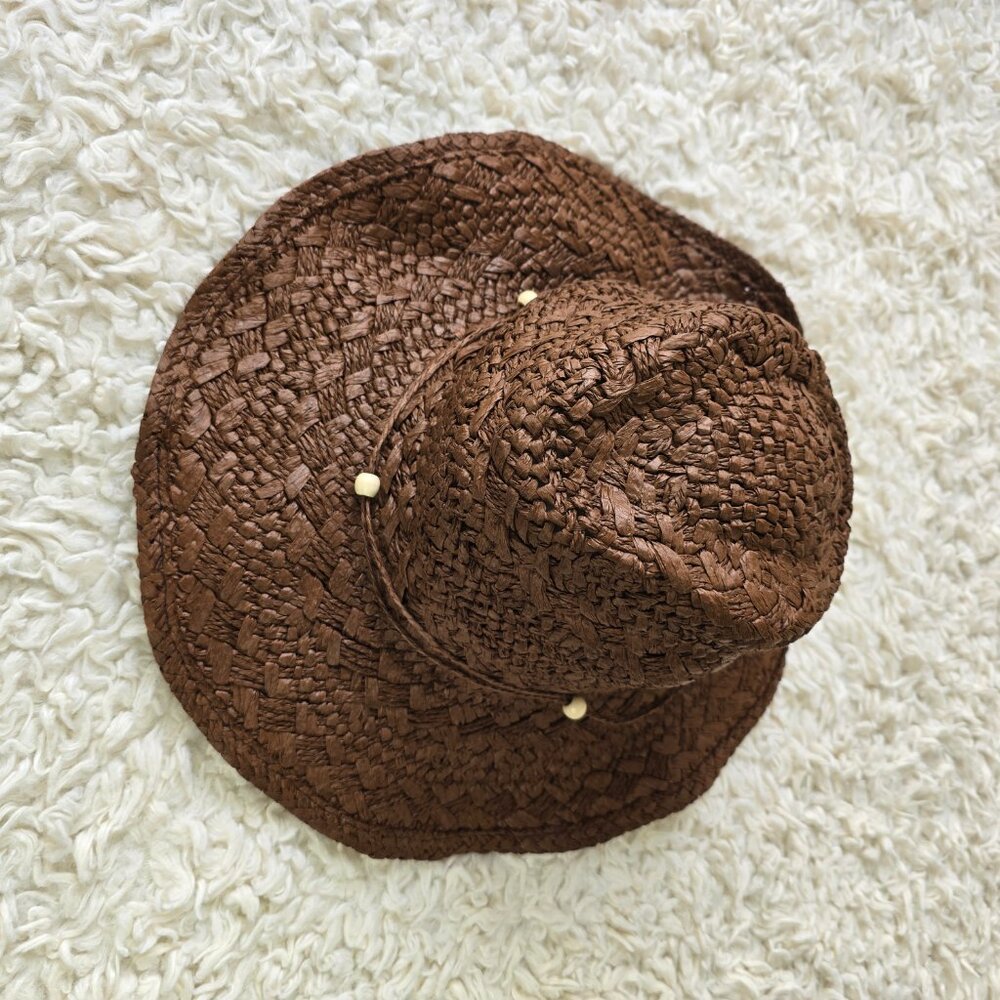 Princess Polly All Natural Woven Shapeable Hat with Wire Brim, Size M/L - Picture 8 of 8